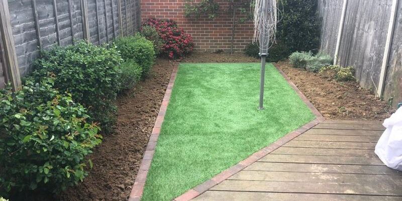 artificial grass after