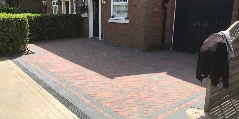 front driveway after