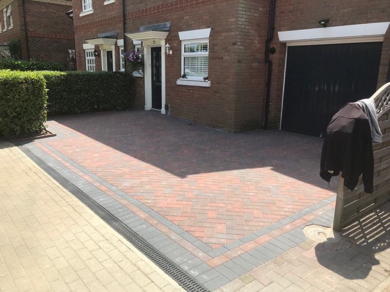 front driveway after front driveway after