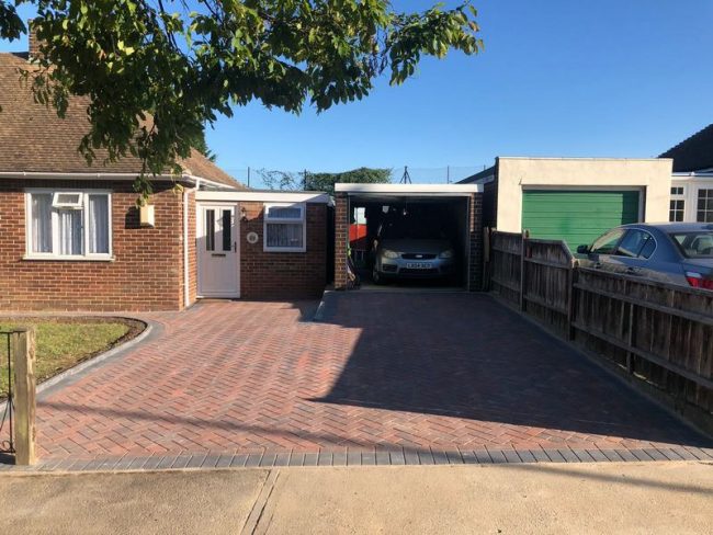 block paving after