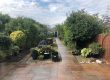 indian sandstone garden after