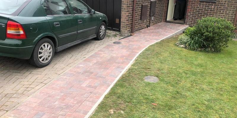 block paving foot path ramp 03