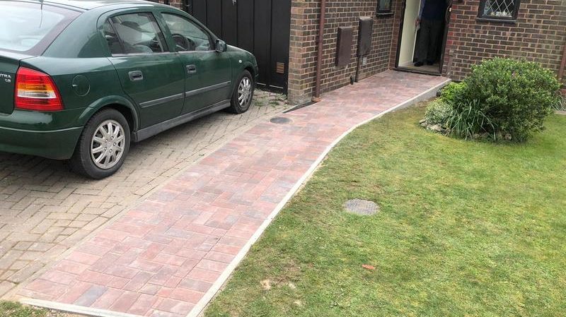 block paving foot path ramp 03