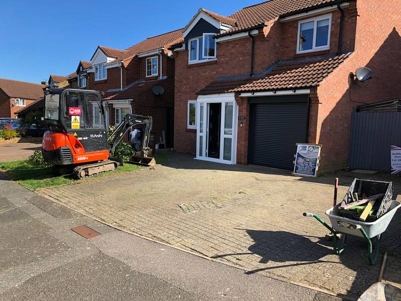 block paving driveway lancashire before 1