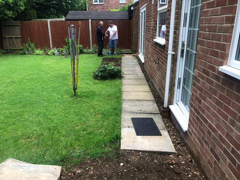 block paving patio before 1