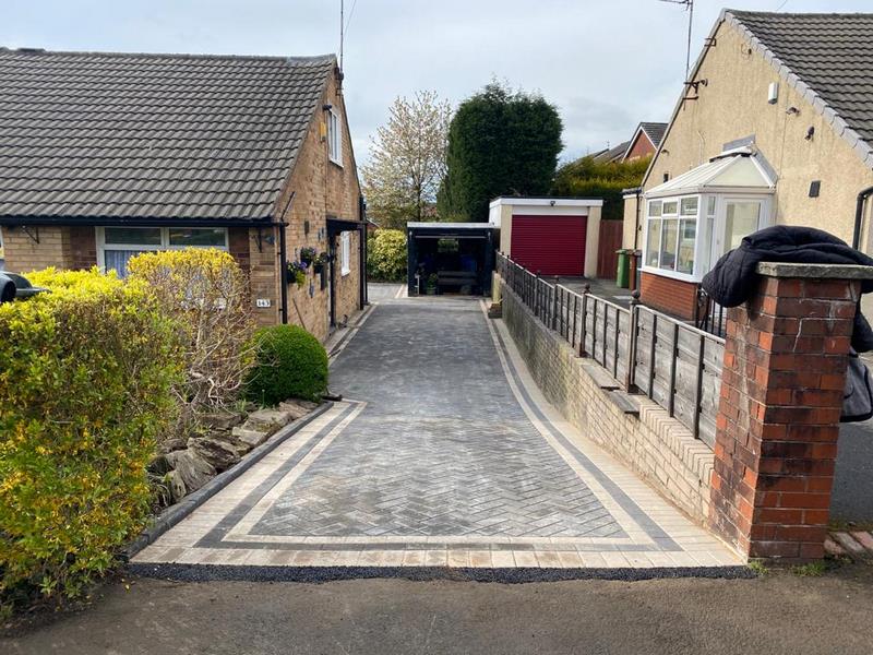 lancashire house block paved driveway 03