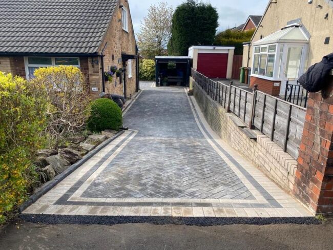 lancashire house block paved driveway 04
