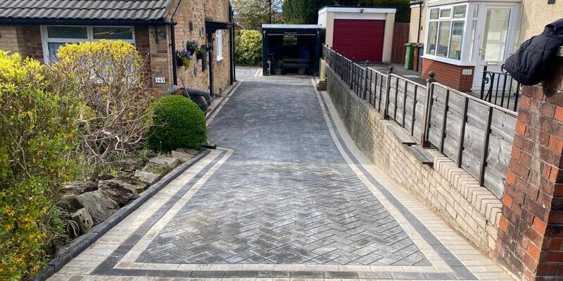 lancashire house block paved driveway 04