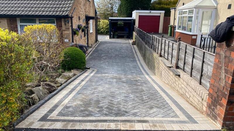 lancashire house block paved driveway 04