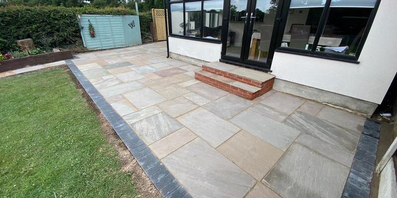 indian sandstone patio clitheroe lancashire09