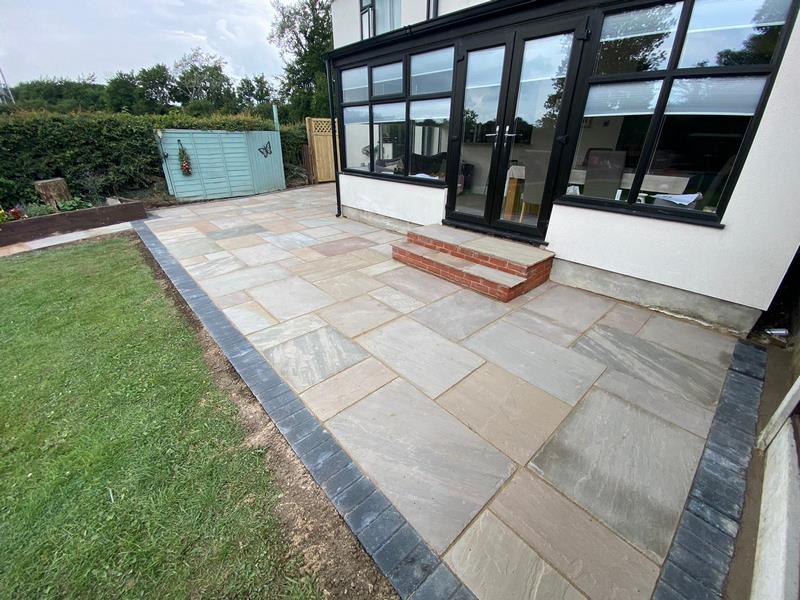 Indian Sandstone Patio in Clitheroe Lancashire