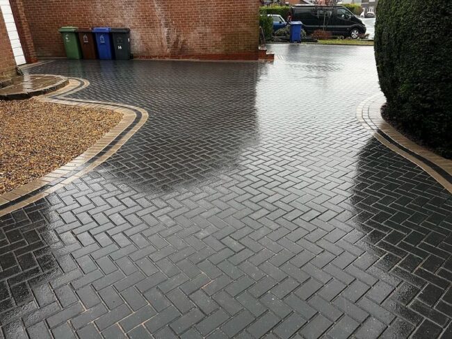 bury 3 driveways grey block paved driveway 01
