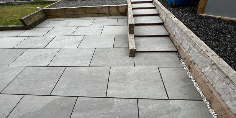 patio porcelain slab grey driveway 18