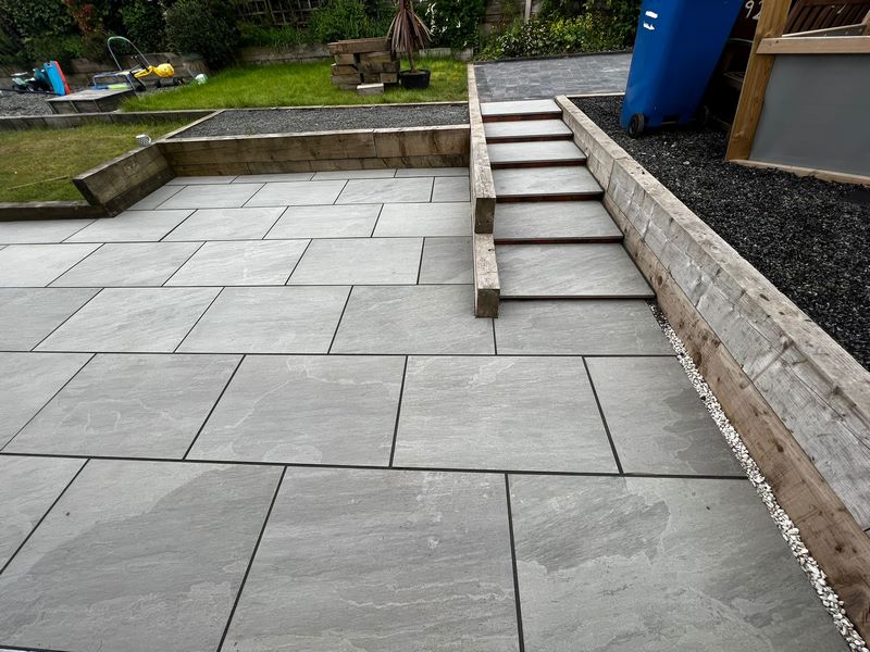 patio porcelain slab grey driveway 18