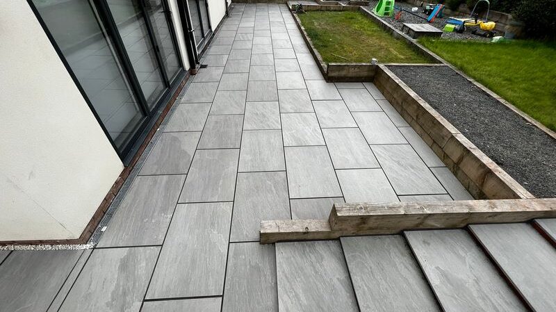 patio porcelain slab grey driveway 19