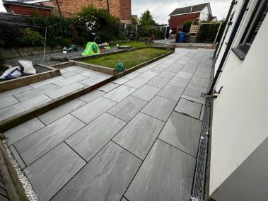 patio porcelain slab grey driveway 21