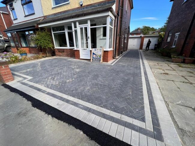 block paved driveway patio bury 02