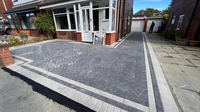 block paved driveway patio bury 02