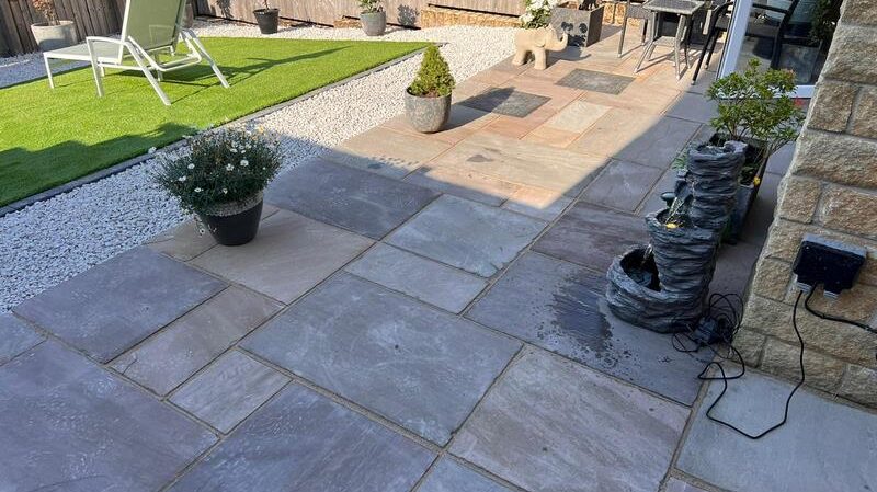 bury garden transformation patio artificial grass 02
