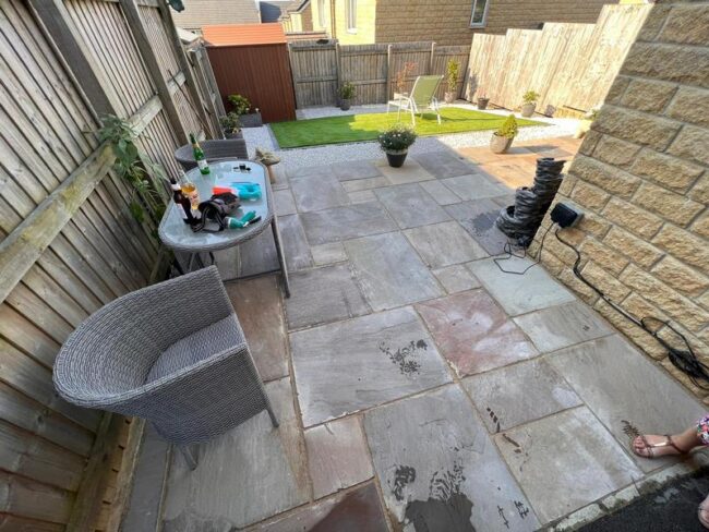 bury garden transformation patio artificial grass 05