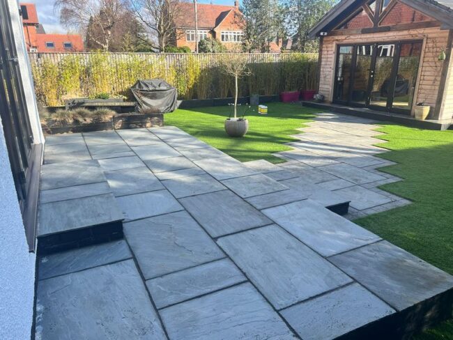 indian sandstone artificial grass 02