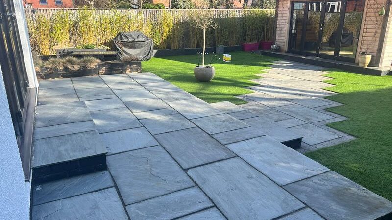 indian sandstone artificial grass 02