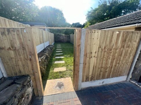 burnley block paved drive fencing landscaping 04