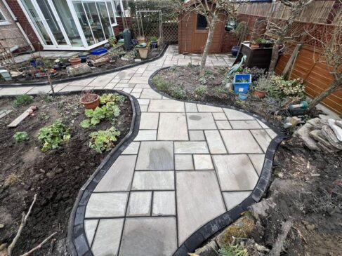 chorley kendall gray indian sandstone garden patio 0001