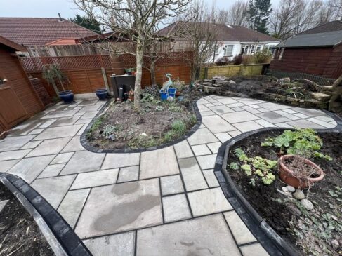 chorley kendall gray indian sandstone garden patio 0002