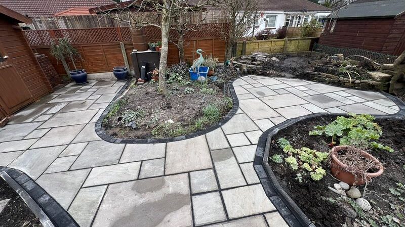 chorley kendall gray indian sandstone garden patio 0002