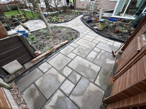 chorley kendall gray indian sandstone garden patio 0005