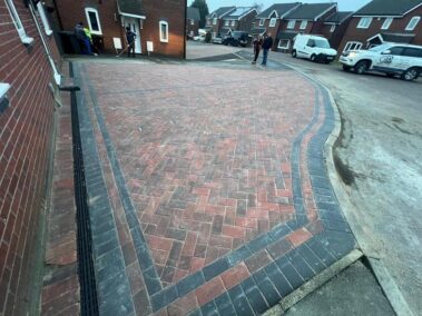 clitheroe block paved double driveway charcoal 0001
