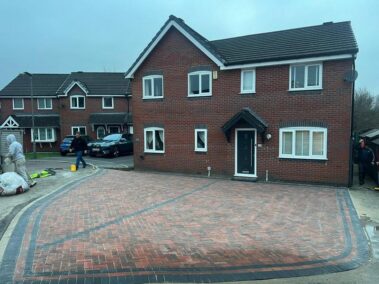 clitheroe block paved double driveway charcoal 0002