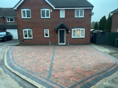 clitheroe block paved double driveway charcoal 0003