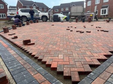 clitheroe block paved double driveway charcoal 0004
