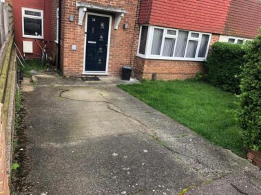 block paved driveway burnley lancashire before