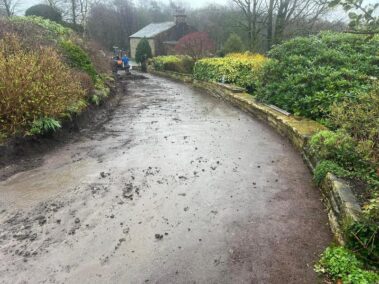 harwood huge block paved driveway 11