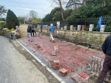 harwood huge block paved driveway 17