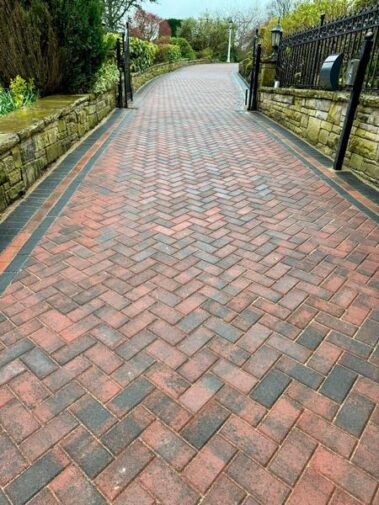 harwood huge block paved driveway 24