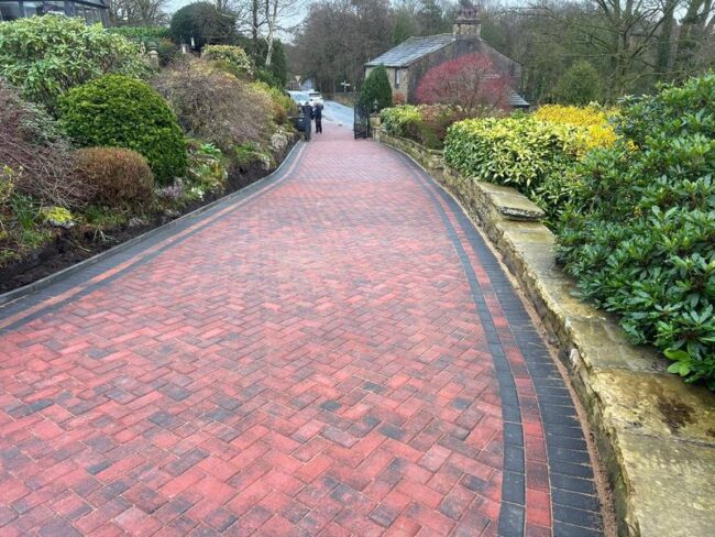 harwood huge block paved driveway 25
