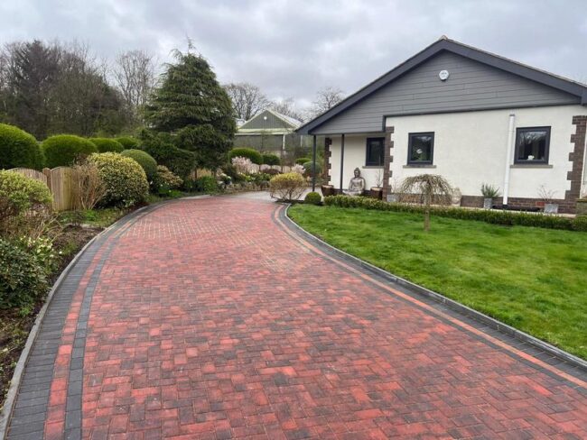 harwood huge block paved driveway 26