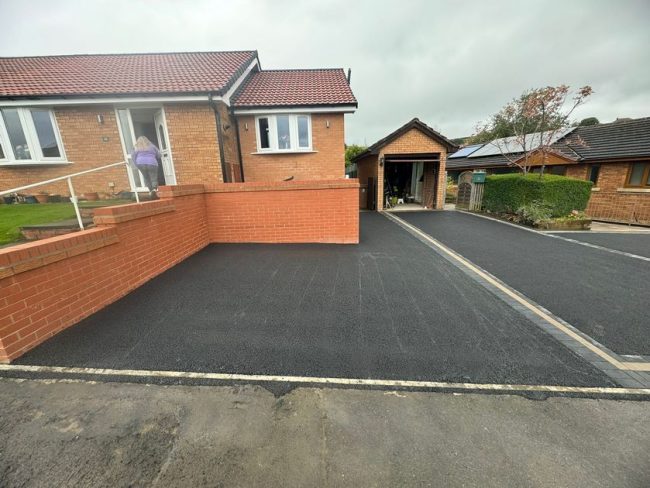 rochdale tarmac double driveways block paved surround 25