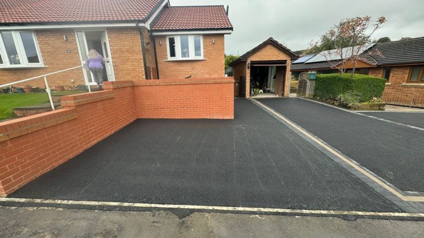 rochdale tarmac double driveways block paved surround 25