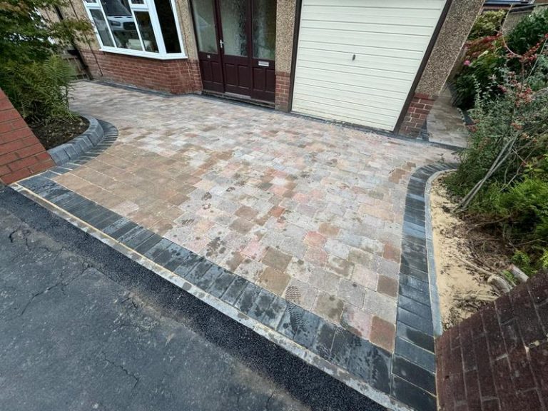 tobermore tegula tumbled charcoal block paving in clitheroe 13