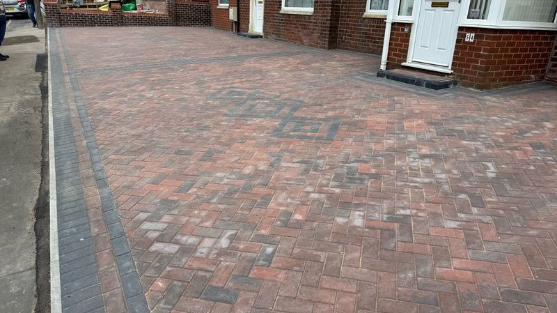 double block paved driveway blackburn 02