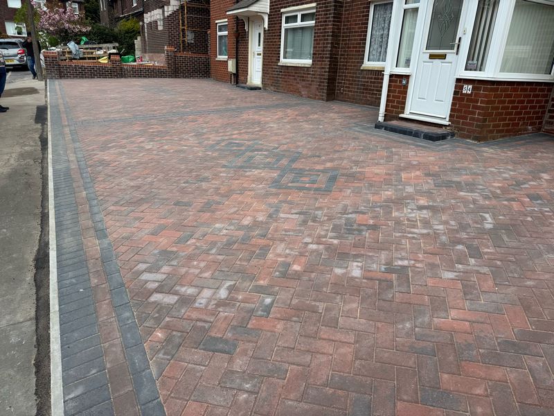 double block paved driveway blackburn 02
