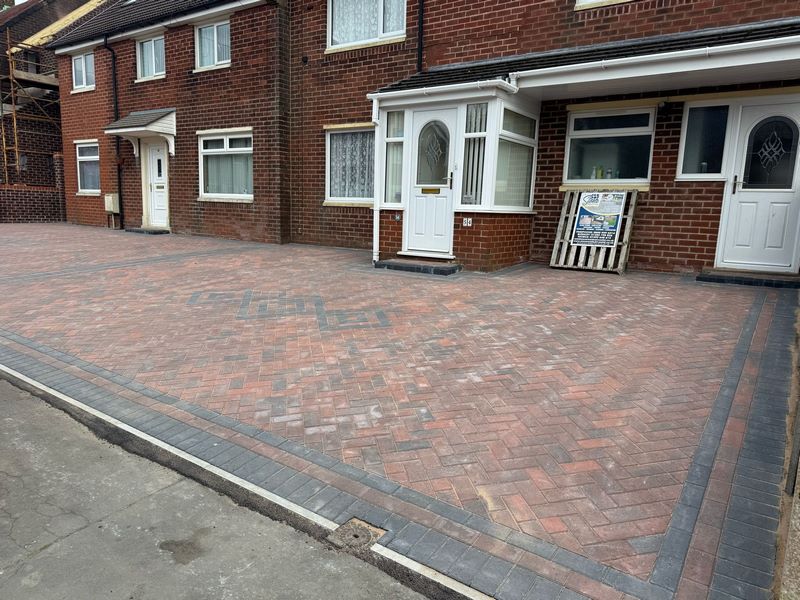 double block paved driveway blackburn 05