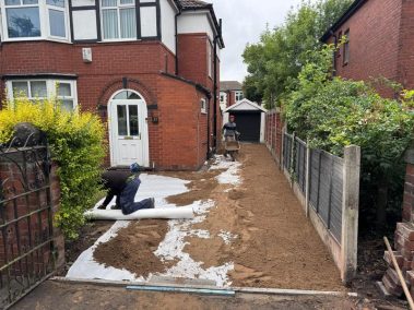 block paved driveway charcoal edging middleton manchester 06