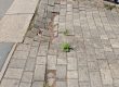 collapsed block paved driveway