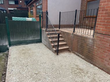 kindle grey porcelain patio grouting steps rochdale 29